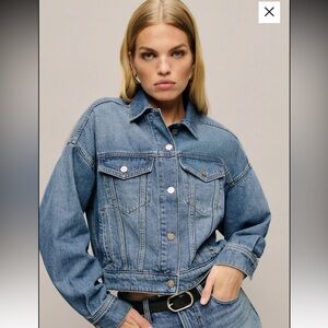 Reformation Rhodes Lived-in Denim Jacket